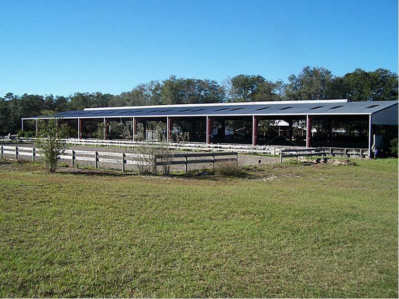 Horse Farm For Sale with 49 stalls, arena, and Cedar Home near Deland, FL - $495,000 

 